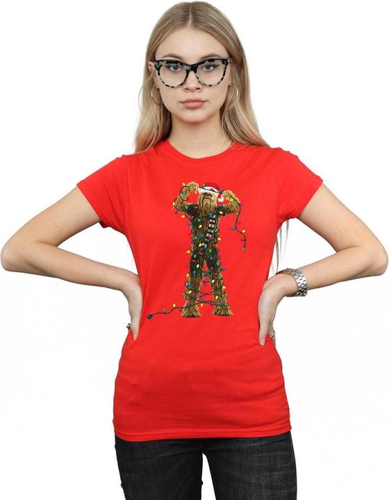 Produktbild Star Wars Chewbacca Christmas Lights TShirt (S)