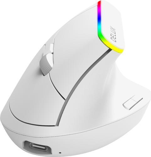 Image du produit Delux Souris verticale sans fil M618DB BT4.0 + 2.4Ghz 4000DPI RGB (Sans fil)