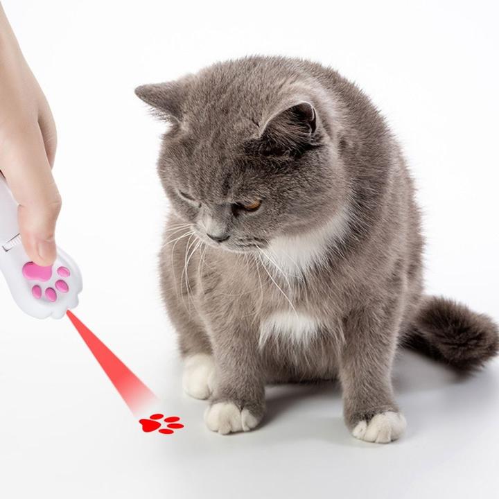 Produktbild 5 in 1 Laserpointer LED Taschenlampe Präsentation Katzen Spielzeug Laserlicht
