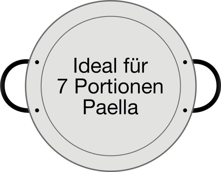 Actual product image All'Grill Paella pan polished steel Ø 36 cm (36 cm, Paella pan, Steel)