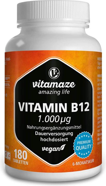 Produktbild Vitamaze Vitamin B12 (180 Stück, Tabletten, 60 g)