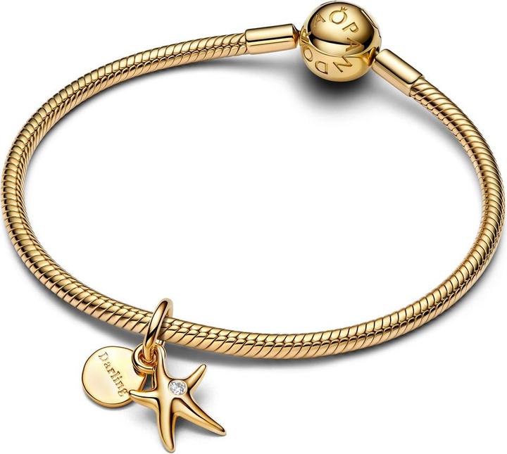Image du produit Pandora Charm double pendentif étoile de mer (Plaqué or, Métal)