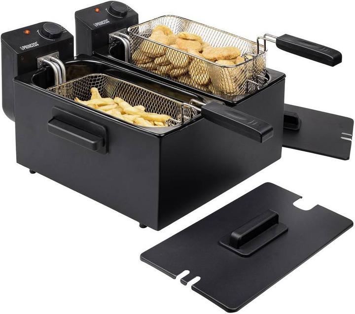 Produktbild Princess Edelstahl Doppel-Fritteuse