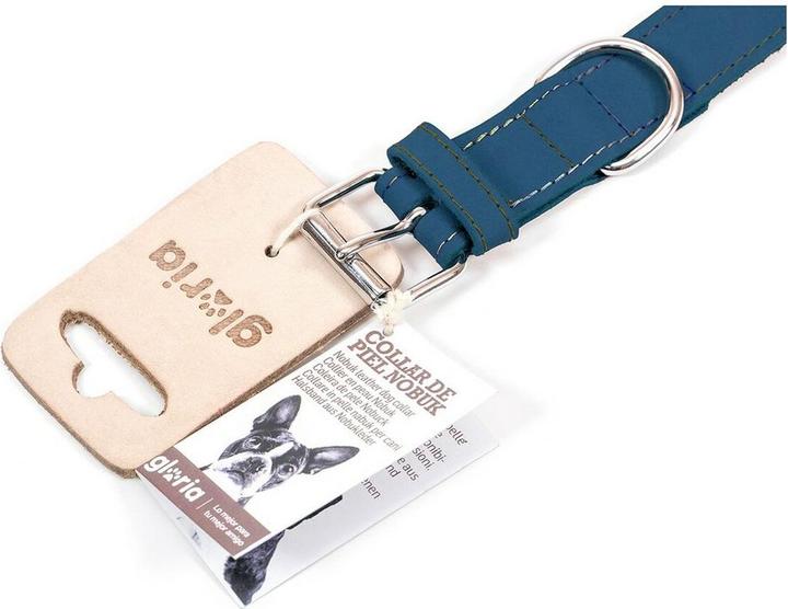 Actual product image Gloria Dog collar Oasis Blue 70 cm (70 x 3 cm) (Nubuck)