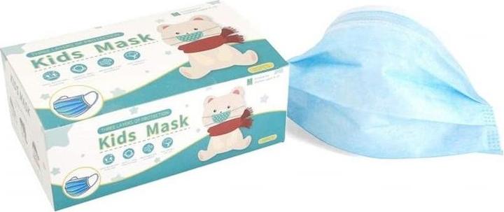 Care 30x Children's Mask, Mouth-Nose-Protection, Mouthguard 3-ply blue (30 x)