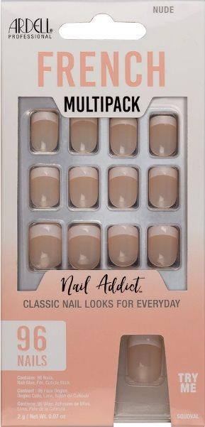 Ardell Nail Addict French Multipack Nude 96 Stk (Nude)