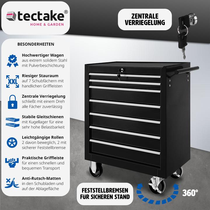 Image du produit tectake Chariot à outils (1 x)