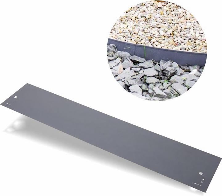 Produktbild Green Split Rasenkanten Metall Höhe 13.5-18.5 | Beeteinfassung | Beetumrandung | Beetbegrenzungen (18.50 cm)