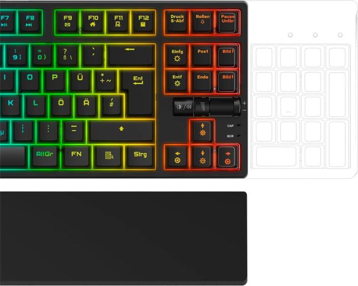 Produktbild Urage Tastatur Gaming-Tastatur "Exodus 860 Mechanical", schwarz (DE, Kabelgebunden)