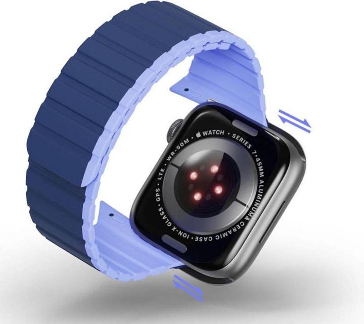 Produktbild Dux Ducis Magnetic Strap for Apple Watch SE, 8, 7, 6, 5, 4, 3, 2, 1 (41, 40, 38 mm) Strap (LD Versio (41 mm, 38 mm, 40 mm, Silikon, Metall)