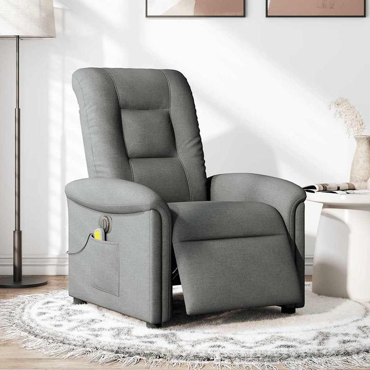 Produktbild VidaXL Massagesessel Elektrisch Dunkelgrau Stoff