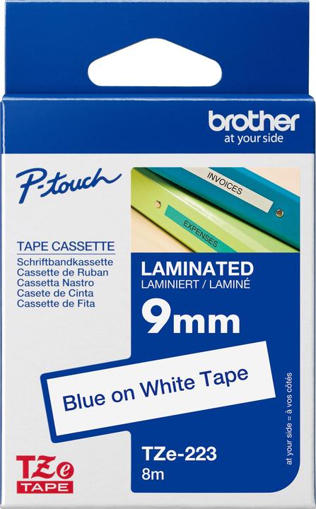 Produktbild Brother TZ223 Laminiertes Band (1.70 cm, Blau, Weiss)