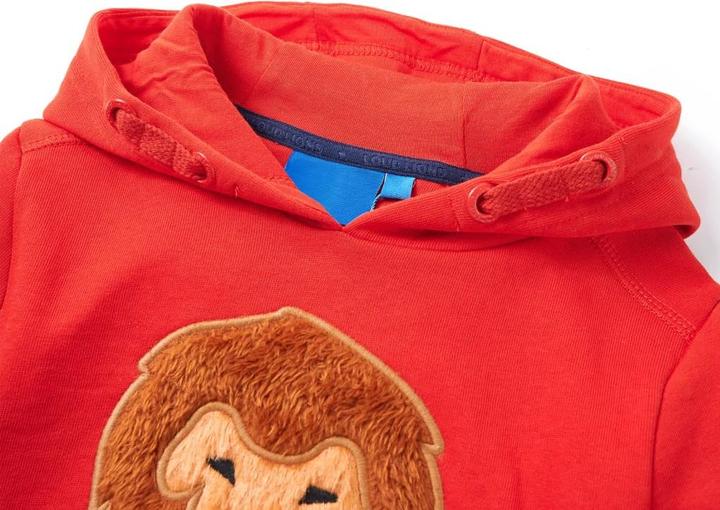 Immagine prodotto VidaXL Felpa con cappuccio per bambini rosso 128,Materiale: 92% cotone. 8 (128)