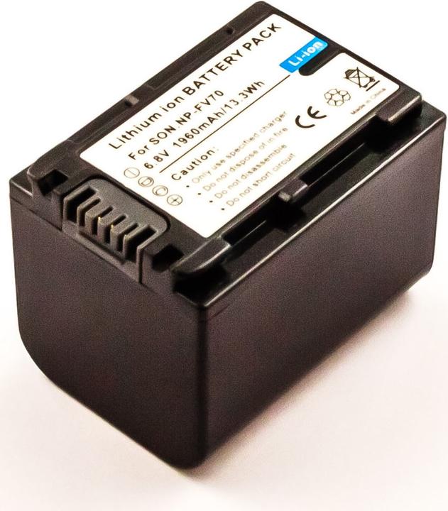 Actual product image AGI Battery compatible with Sony HDR-CX410 - Battery - 1,500 mAh (Rechargeable battery)