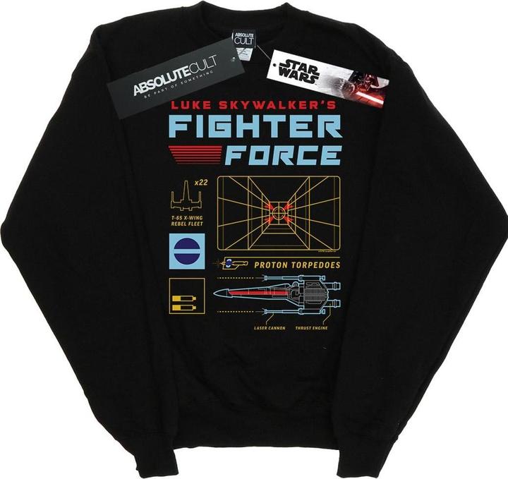 Actual product image Star Wars Mens Luke Skywalker's Fighter Force Sweatshirt (S)