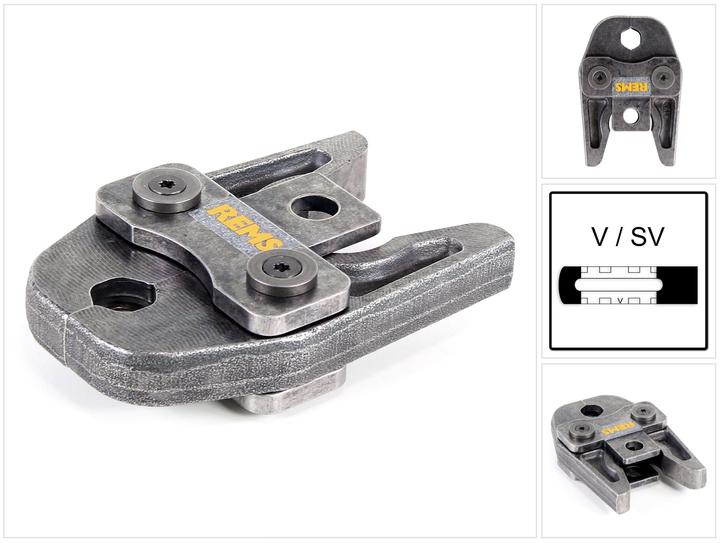 Actual product image Rems Pressing jaw pressing tongs standard V18 ( 570125 ) for ROMAX 4000 / Akku Press ACC etc (140 mm)