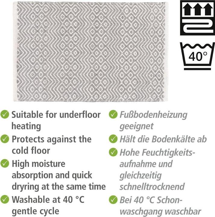 Produktbild Wenko Badteppich 'Abai' (80 x 50 cm)