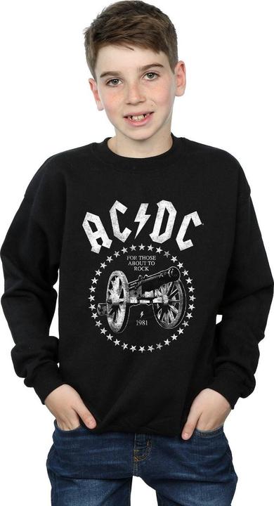 Actual product image AC/DC Boys We Salute You Cannon Sweatshirt (140, 146)