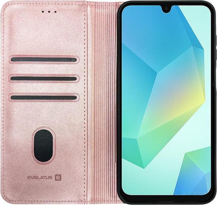 Actual product image Evelatus Book case Samsung Galaxy A36 Book Case Folio Pink Sand (Samsung Galaxy A36)