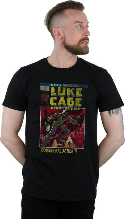 Actual product image Mens Luke Cage Distressed Yourself T-Shirt (XXL)