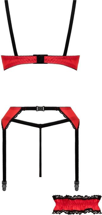 Produktbild Christine Le Duc 3teiliges BHSet Gush Rot (L)