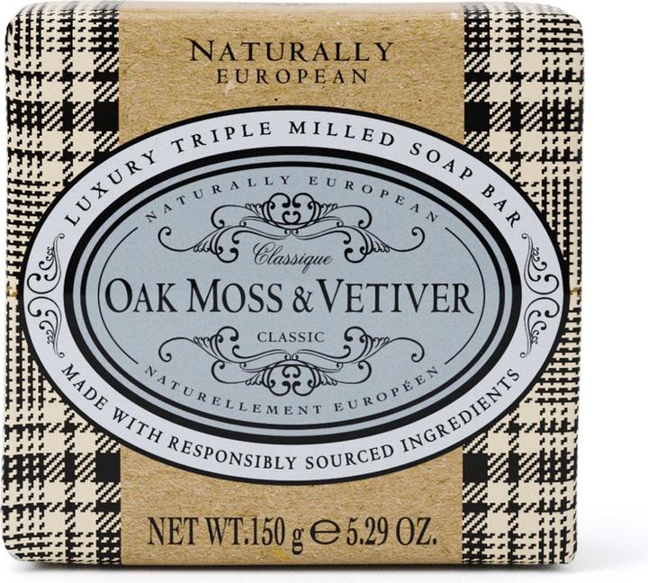 The Somerset Toiletry Company Soap bar Naturally European - Oakmoss & Vetiver, 150g