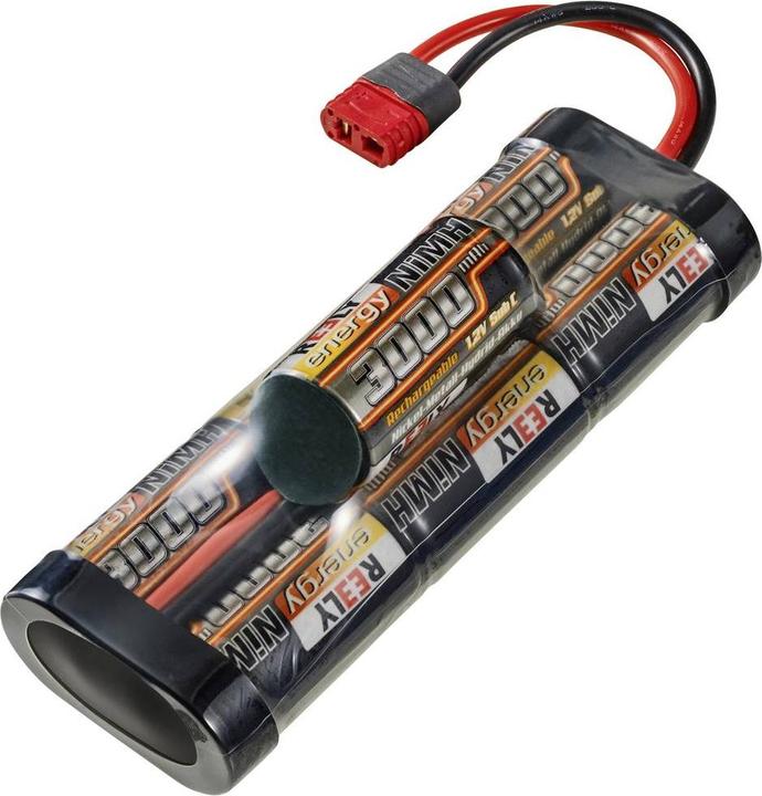 Actual product image Reely Model making battery pack (NiMh) 8.4 V 3000 mAh Number of cells: 7 Sub-C Hump T-Ste (8.40 V, 3000 mAh)