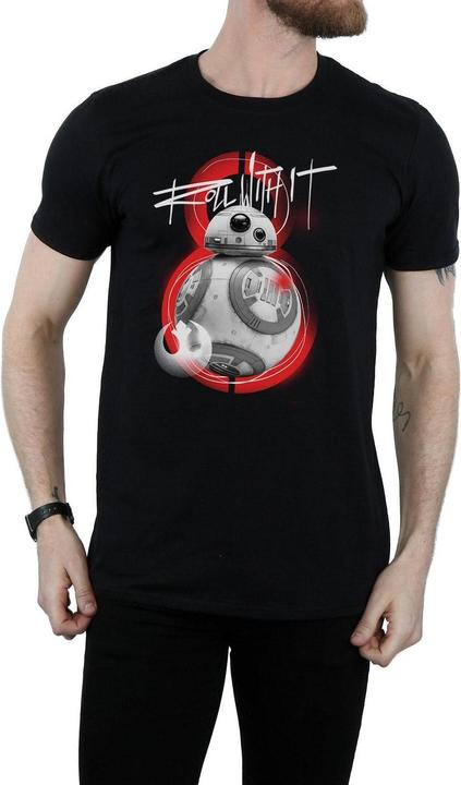 Image du produit Star Wars - T-shirt THE LAST JEDI BB-8 ROLL WITH IT - Homme (S)
