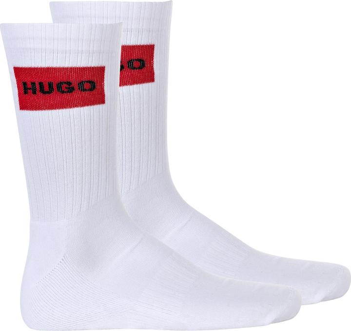 HUGO 2P QS RIB LABEL CC 10257974 01 (2er Pack, 43 - 46)