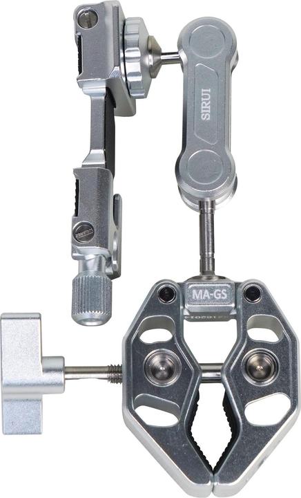 Image du produit Sirui MA-GS Crap Clamp avec bras magique et support pour smartphone Argenté (Pince de pied)
