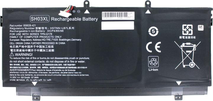 Immagine prodotto AGI Batteria compatibile con HP HSTNN-LB7L - Batteria - 4.900 mAh (1 Celle, 4900 mAh)