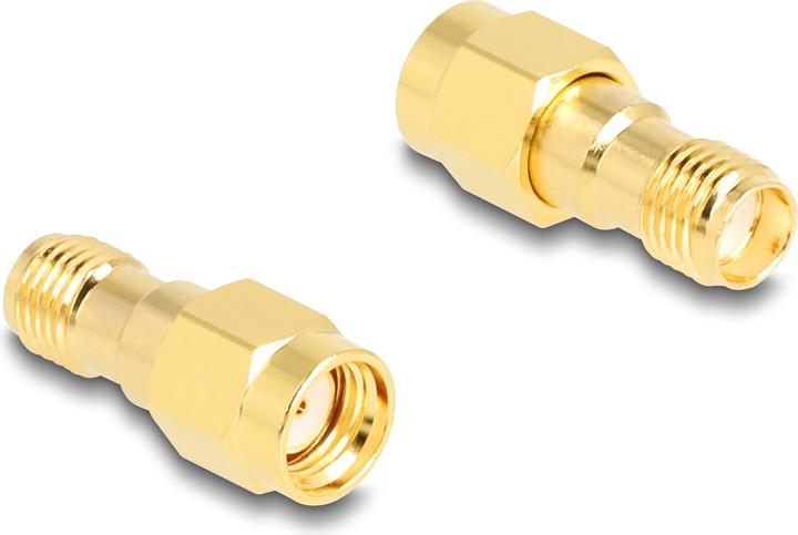 Actual product image Delock Adapter RP-SMA plug to SMA socket HBI59-1