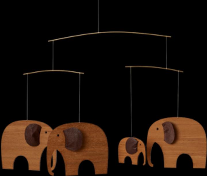 Actual product image Flensted Mobiles Elephant Party Mobile Wood