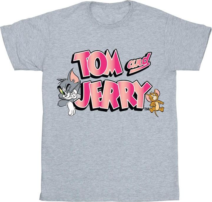 Immagine prodotto Tom & Jerry Gradient Logo Maglietta Ragazze (140, 146)