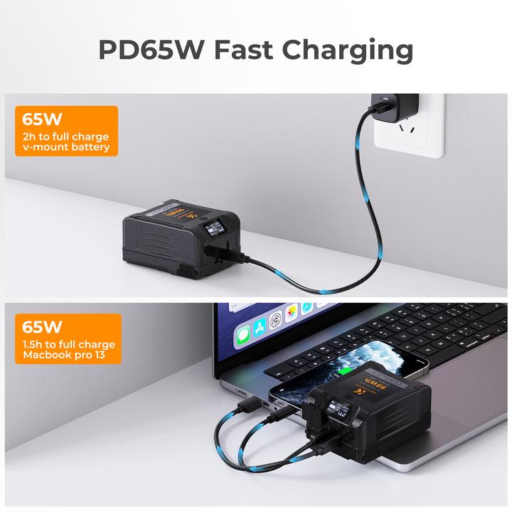 Actual product image K&F Concept MINI V-Lock 6700mAh 99Wh Camera Battery