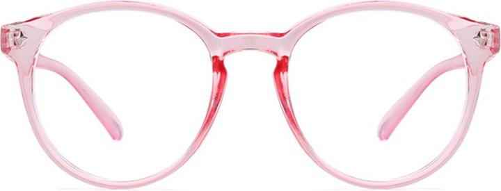 Techsuit - Anti-Blue Light Glasses Reflex PC (PC28003-C5) - Round - Pink