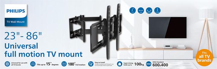 Actual product image Philips Articulated Wall Mount (Wall, 86", 55 kg)
