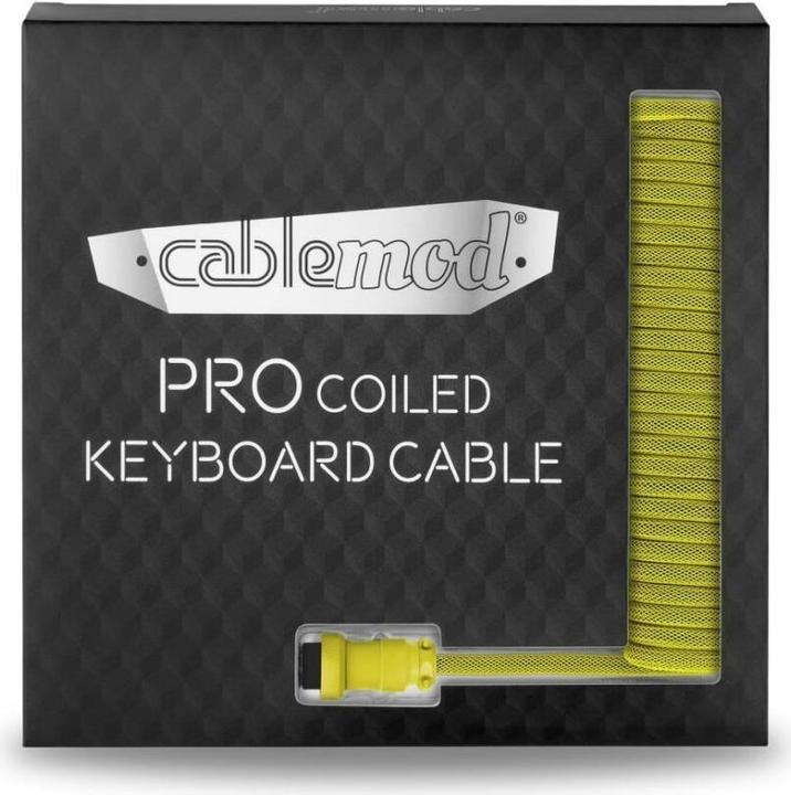 Actual product image CableMod Pro Coiled Keyboard Cable USB-C to USB Type A, Dominator (1.50 m, USB 2.0)
