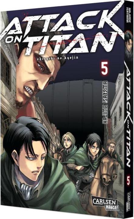 Actual product image Attack on Titan, Band 5 (German, Hajime Isayama, 2014)