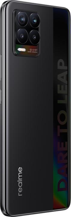 Produktbild realme 8 (128 GB, Cyber Black, 6.40", Dual SIM + SD, 64 Mpx, 4G)