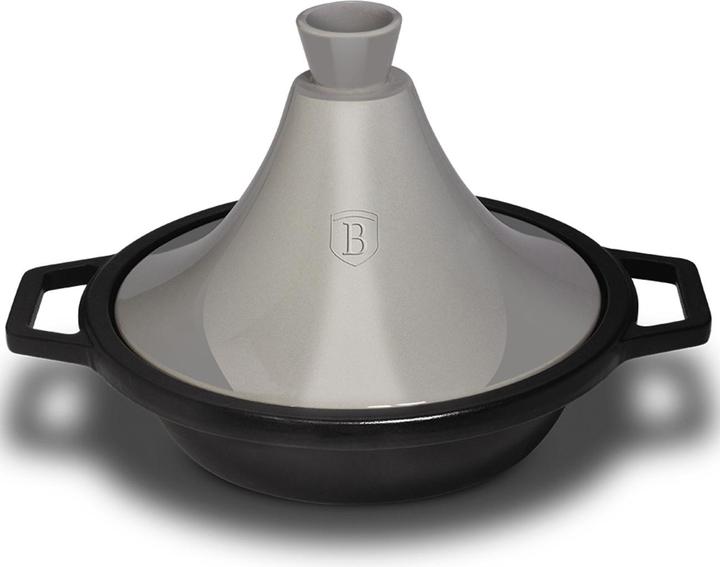 Productafbeelding BerlingerHaus "Tajin" 2L geëmailleerde gietijzeren braadpan 22 × 7,5cm (h-25cm met keramisch deksel) (22 cm, Tajinepot, Gietijzer)