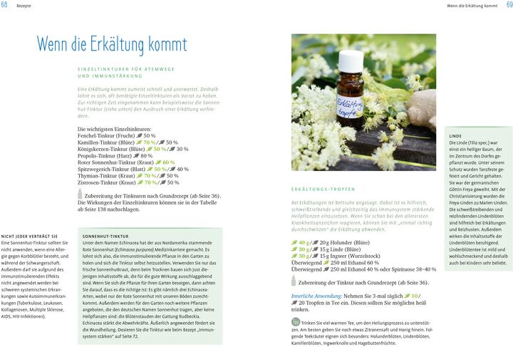 Nutritional values and ingredients Heilpflanzen-Tinkturen (German, Rudi Beiser, Helga Ell-Beiser, 2022)