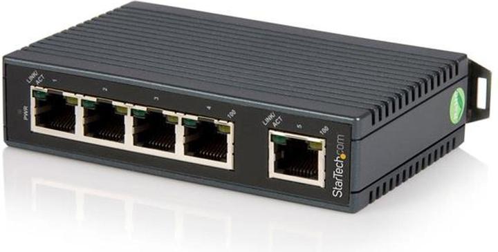 Actual product image StarTech Industrial 5 Port Fast Ethernet Switch (5 Ports)