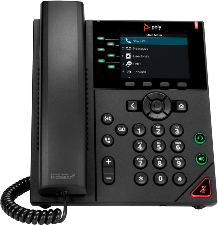 Poly VVX 350 6-LINE BIZ-IP-PHONE DUAL 10/100/1000 ETHERNET-NO PSU