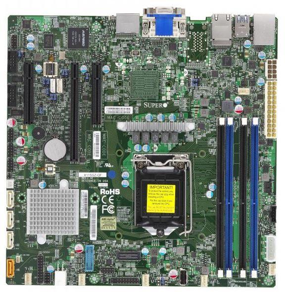Supermicro X11SSZ-QF (LGA 1151, Intel Q170 Express, mATX)