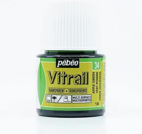 Produktbild Pebeo Vitrail Transparentfarben (Apfelgrün, 45 ml)