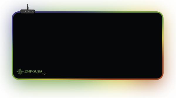 Image du produit Inca EMPOUSA RGB 7 LED MOUSEPAD (770x295x3mm) (XL)
