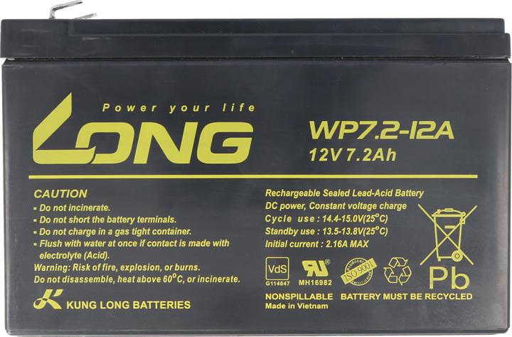 Image du produit Kung Long Batterie WP7.2-12A (12 V, 7.20 Ah)