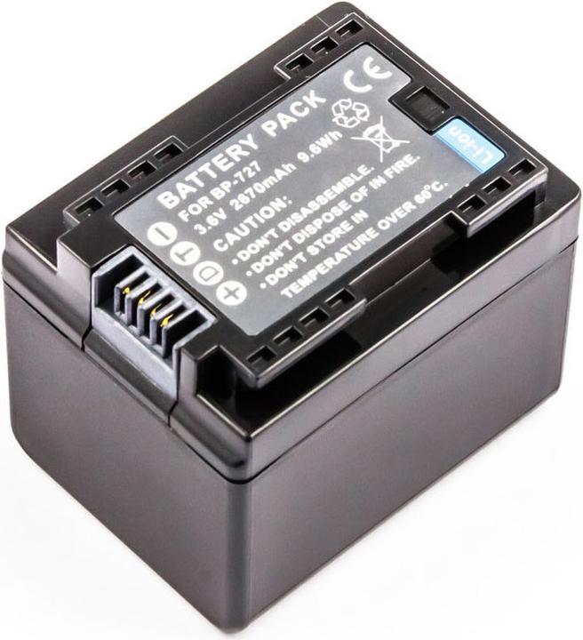 Actual product image AGI Battery compatible with Canon LEGRIA HF R606 - Battery - 2,400 mAh (Rechargeable battery)