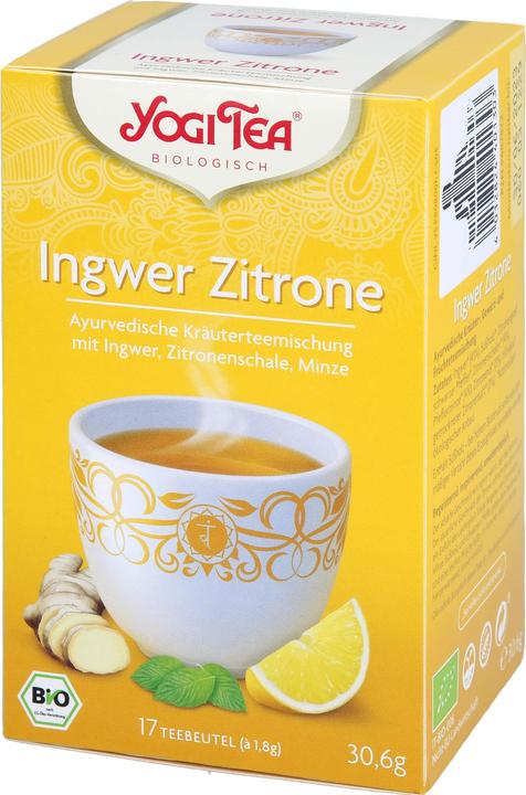 Immagine prodotto Yogi Tea Miscela di tisane ayurvediche allo zenzero e limone, 17 bustine filtro (30.60 g)
